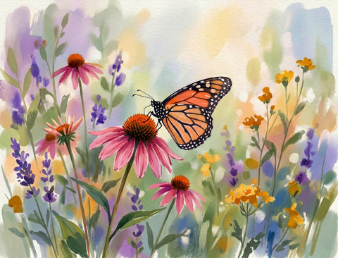 Watercolor Butterfly Yardsy Sign yard sign