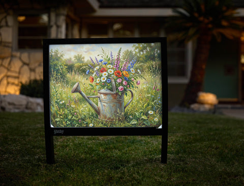 Watering Can Garden Yardsy Sign yard sign