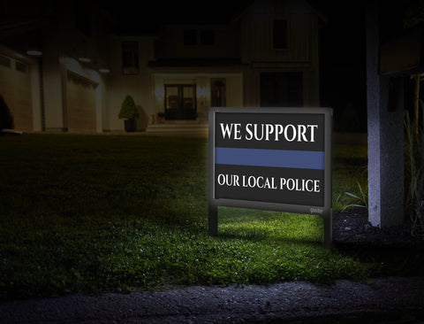 We Support Our Local Police Yardsy Sign Mailbox
