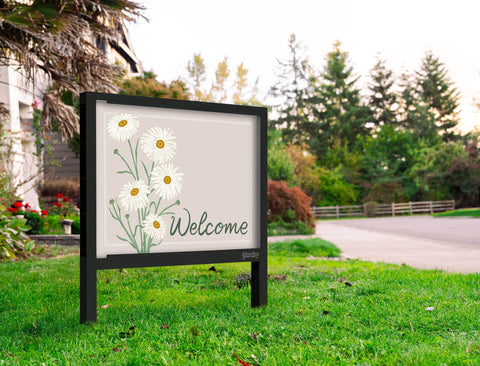 Welcome Bouquet Yardsy Sign Yard