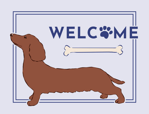 Welcome Dog Yardsy Sign - Dachshund