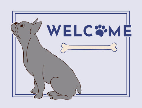 Welcome Dog Yardsy Sign - French Bulldog