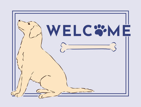 Welcome Dog Yardsy Sign - Golden Retriever