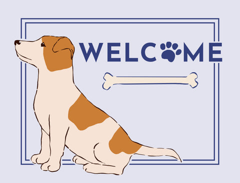 Welcome Dog Yardsy Sign - Jack Russel