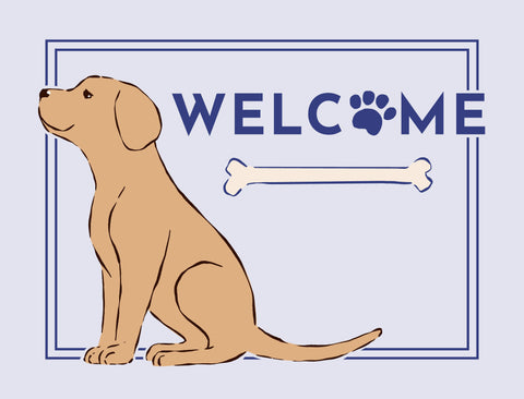 Welcome Dog Yardsy Sign - Labrador