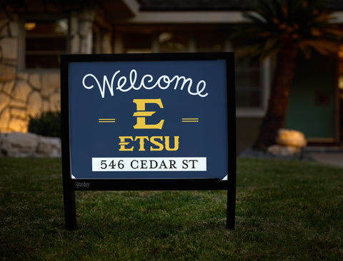 Welcome Etsu Custom Yardsy Sign yard sign