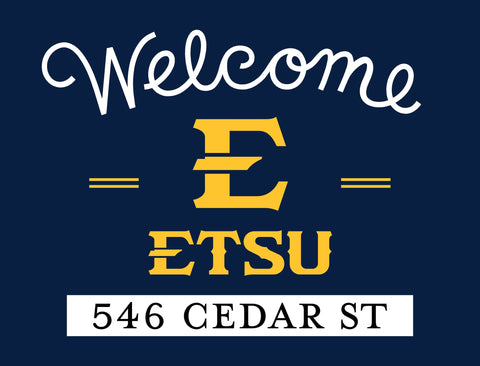 Welcome Etsu Custom Yardsy Sign yard sign