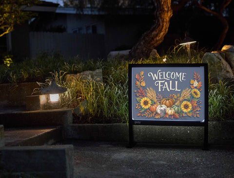 Welcome Fall Arrangement Blue Yardsy Sign yard sign
