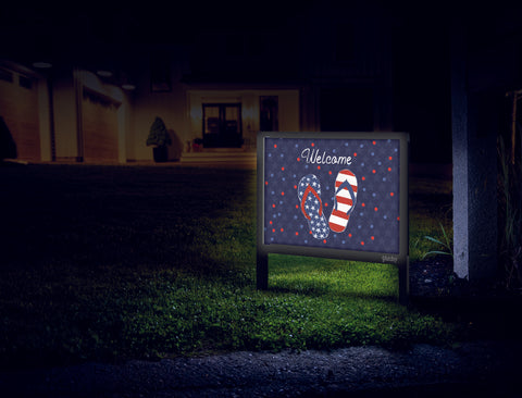 Welcome Patriot Yardsy Sign Mailbox.Jpg