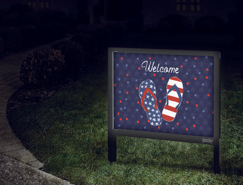 Welcome Patriot Yardsy Sign Walkway.Jpg