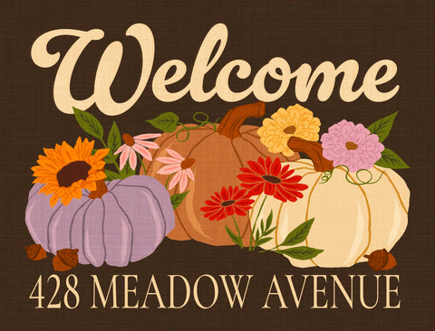 Welcome Pumpkins Custom Yardsy Sign yard sign