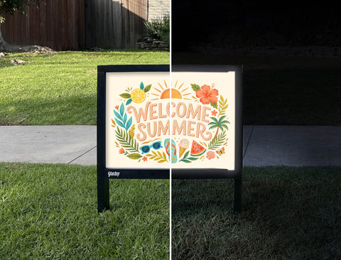 Welcome Summer Vacation Yardsy Sign yard sign