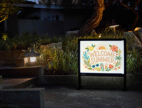 Welcome Summer Vacation Yardsy Sign yard sign