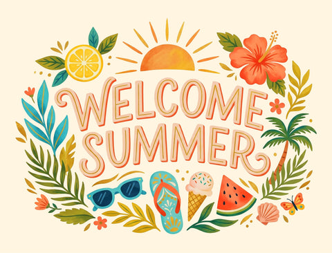 Welcome Summer Vacation Yardsy Sign yard sign