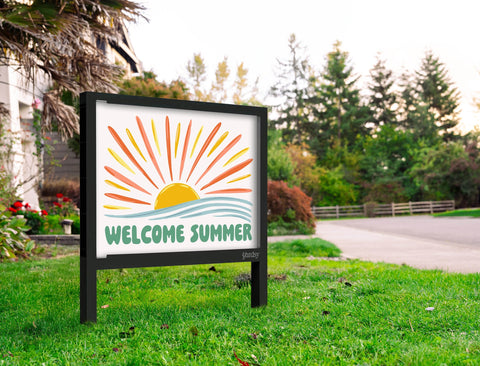 Welcome Summer Yardsy Sign Yard