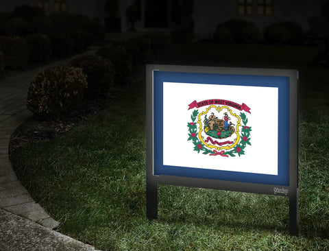 West Virginia Flag Yardsy Sign Walkway