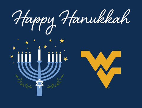West Virginia Happy Hanukkah V2 Yardsy Sign yard sign