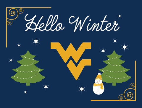 West Virginia Hello Winter V2 Yardsy Sign yard sign