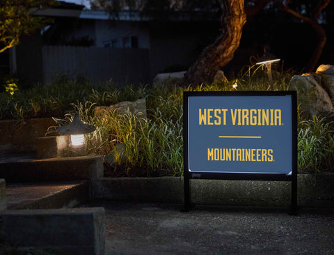 West Virginia Mountaineers Blue Yardsy Sign yard sign