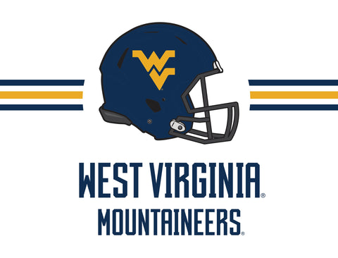 West Virginia Mountaineers Helmet White Yardsy Sign yard sign
