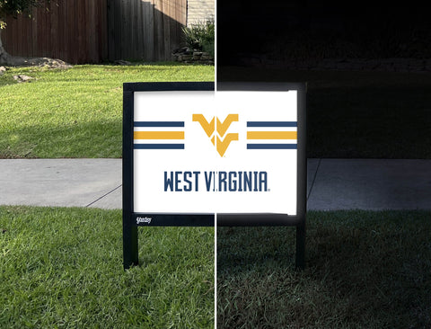 West Virginia Wv Stripes White V2 Yardsy Sign yard sign