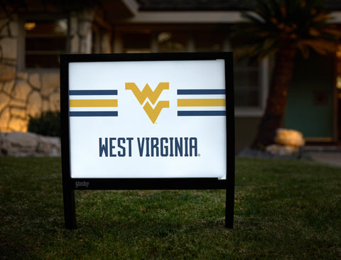 West Virginia Wv Stripes White V2 Yardsy Sign yard sign
