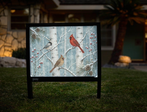 Winter Birds Yardsy Sign yard sign