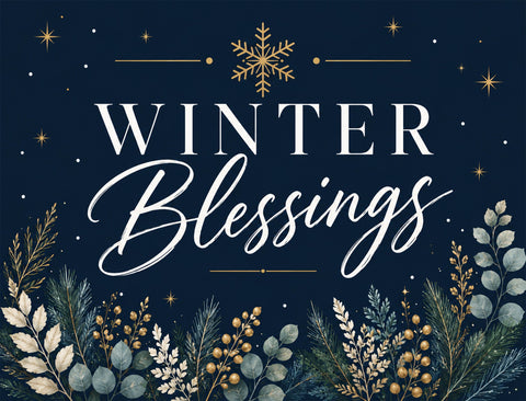 Winter Blessings Yardsy Sign yard sign