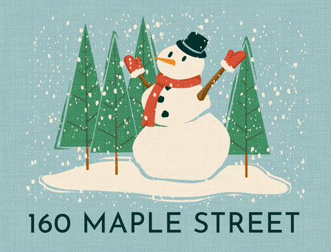Winter Snowman Custom Yardsy Sign yard sign