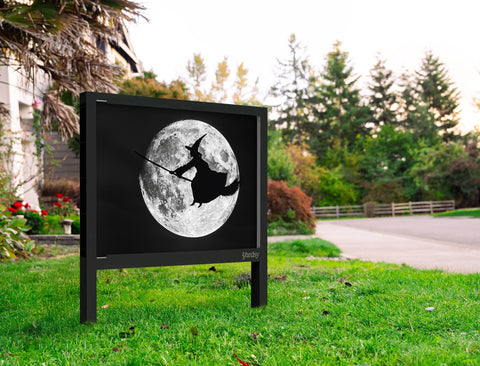 Witchy Moon Halloween Yard Sign Yard